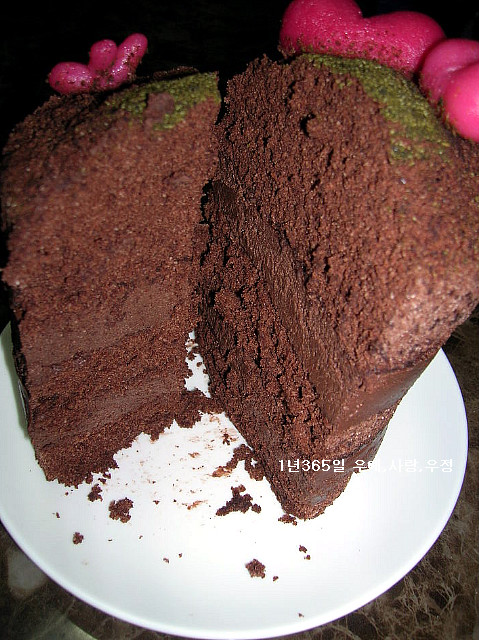 ♡ 달콤하고 진한  초코두부크림 떡케익 