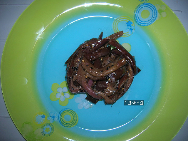 새콤한 가지짱아찌