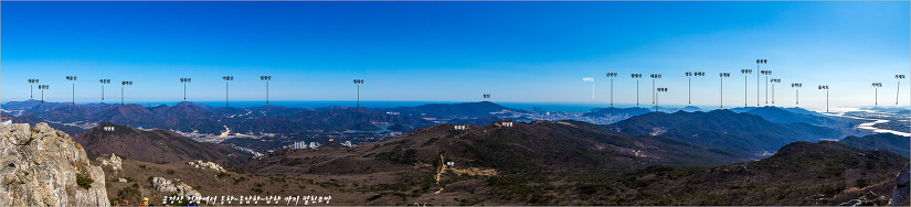 부산 금정산 조망도