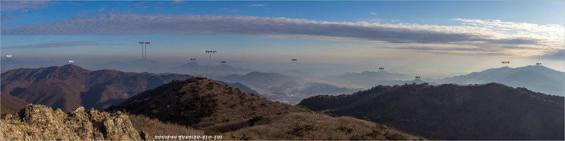 양산 천성산 조망도