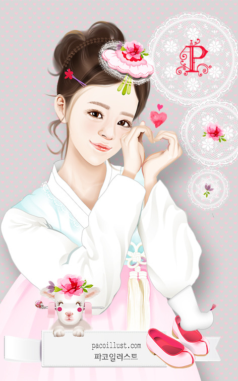 항복입은 소녀 